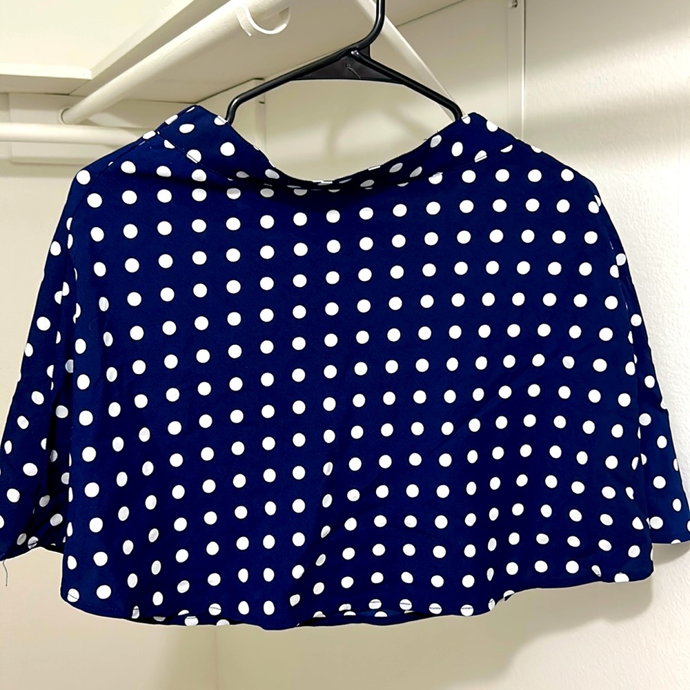 Polka dot mini skirt